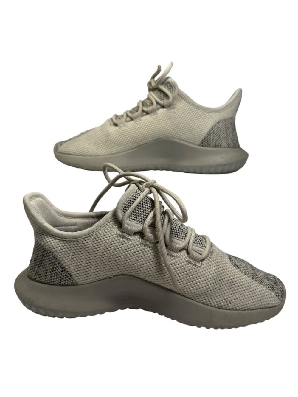 Adidas Tubular Beige/Gray Knit Running Shoes Size Mens 4.5 Ladies 6.5 Athletic - Picture 7 of 15